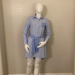 Romeo & Juliet Couture Blue High Low Shirt Dress Medium